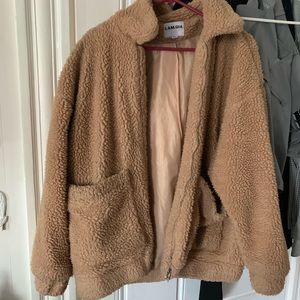i am gia the label camel pixie coat
